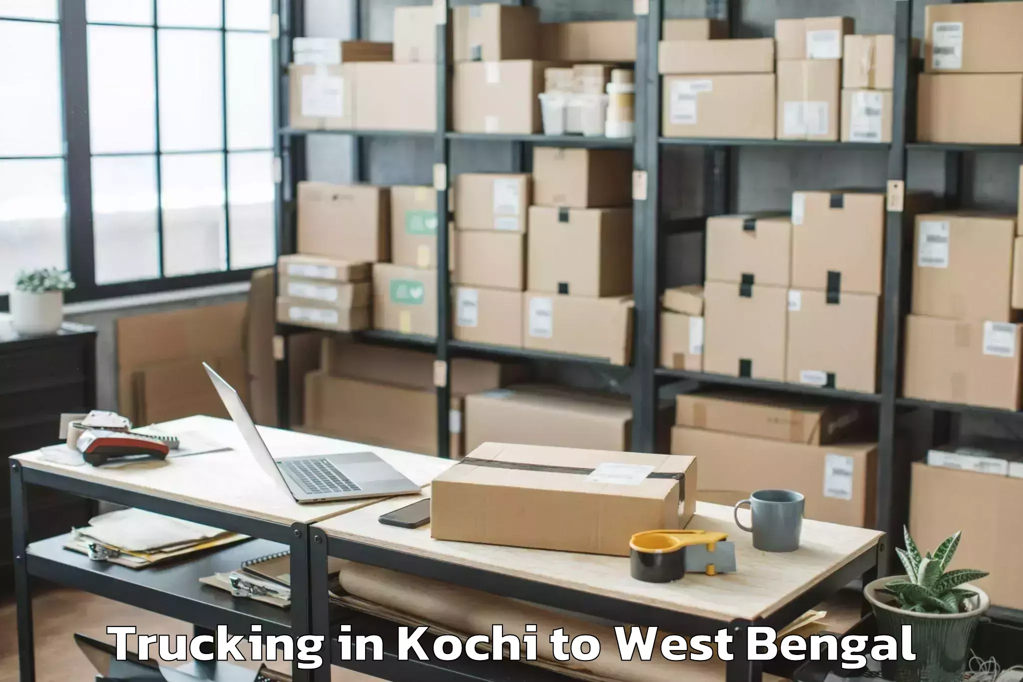 Get Kochi to The West Bengal National Unive Trucking